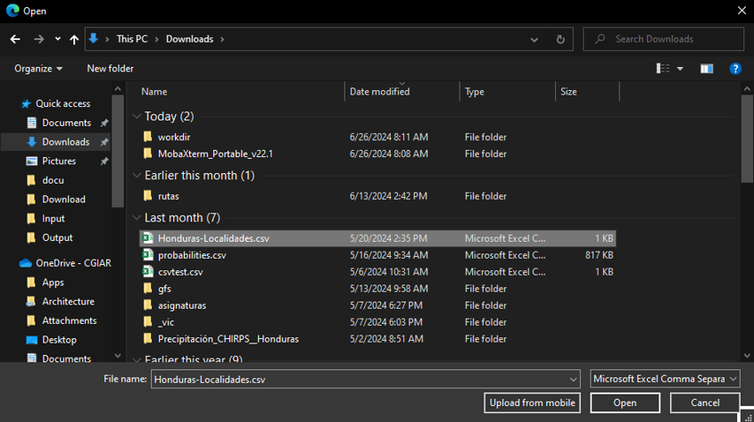 Report module csv 2